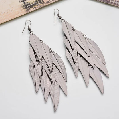 Floating Long Hook Earrings