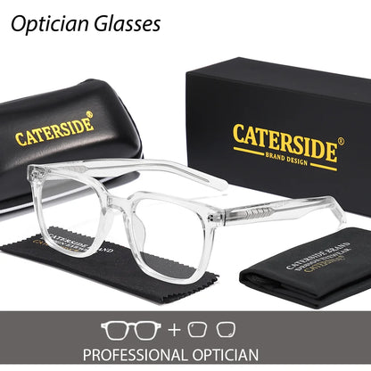 CATERSIDE Vintage TR-90 Round Prescription Glasses