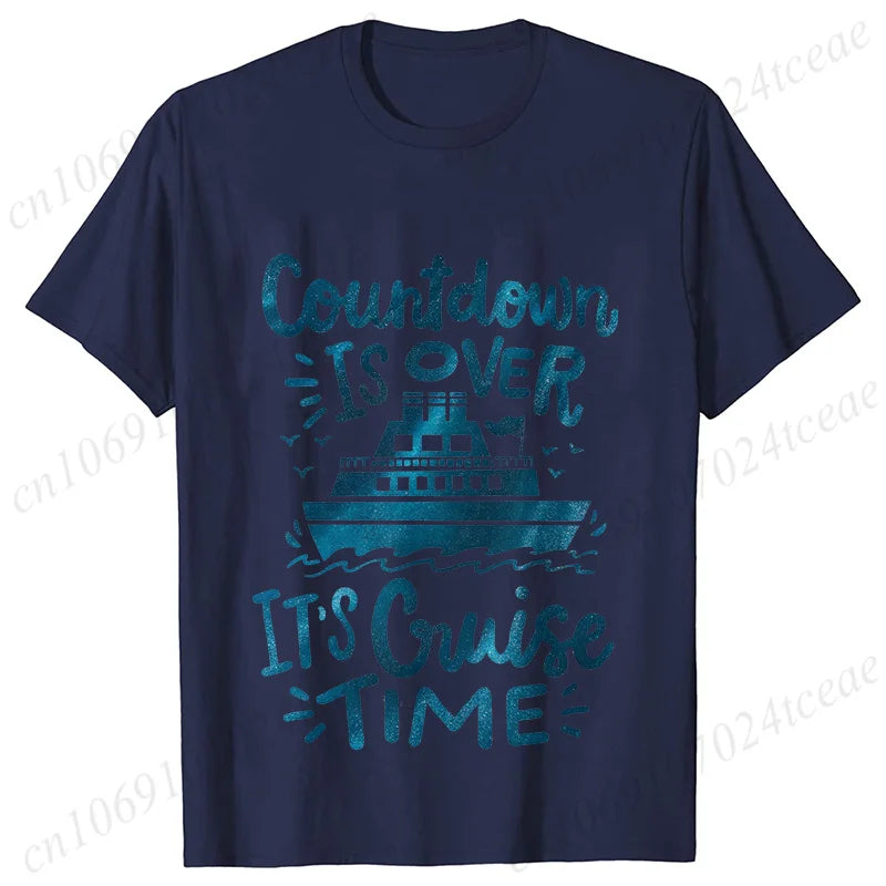 "Countdown Is Over It's Cruise Time" Women's T-Shirt - Family Matching Vacation Tee