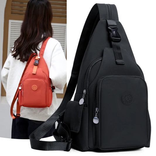 Large Capacity Nylon Crossbody Bag