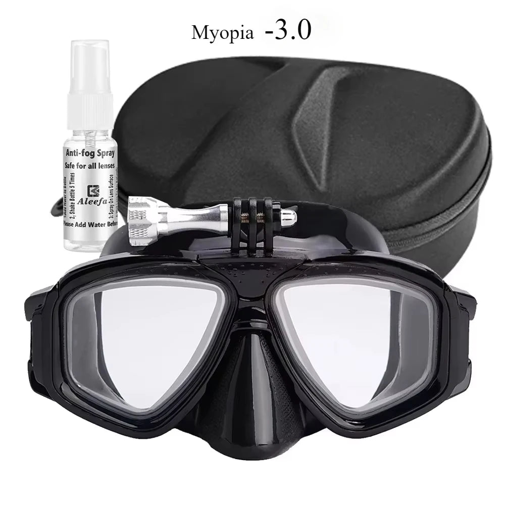 Tempered Lends Diving Mask with GoPro Mount