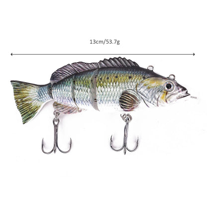 Robotic Auto-Swimming Electronic Fishing Lure (4-Segment Wobbler)