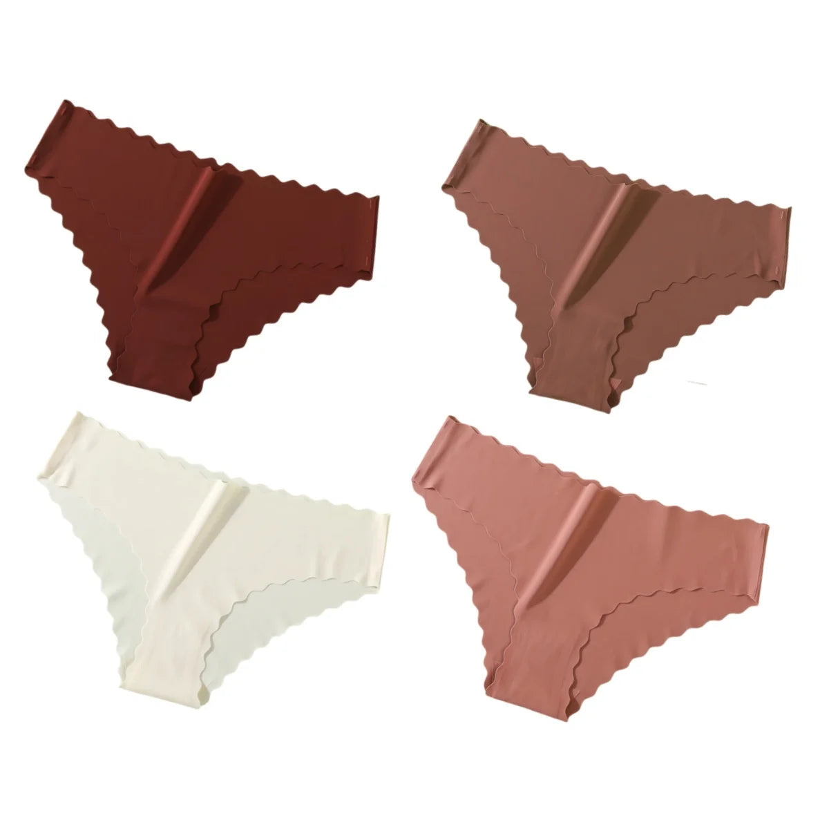 4Pcs Seamless Low Rise Briefs