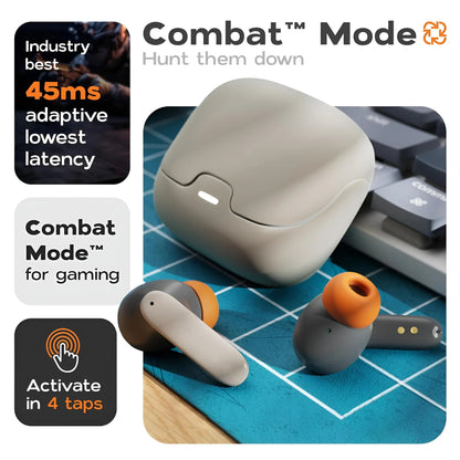 TWS Wireless Bluetooth 5.4 Ultra-low Latency Dual Microphone Noise Cancelling in Ear Earphones
