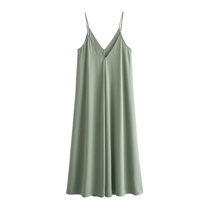 Black Slip Long Dress