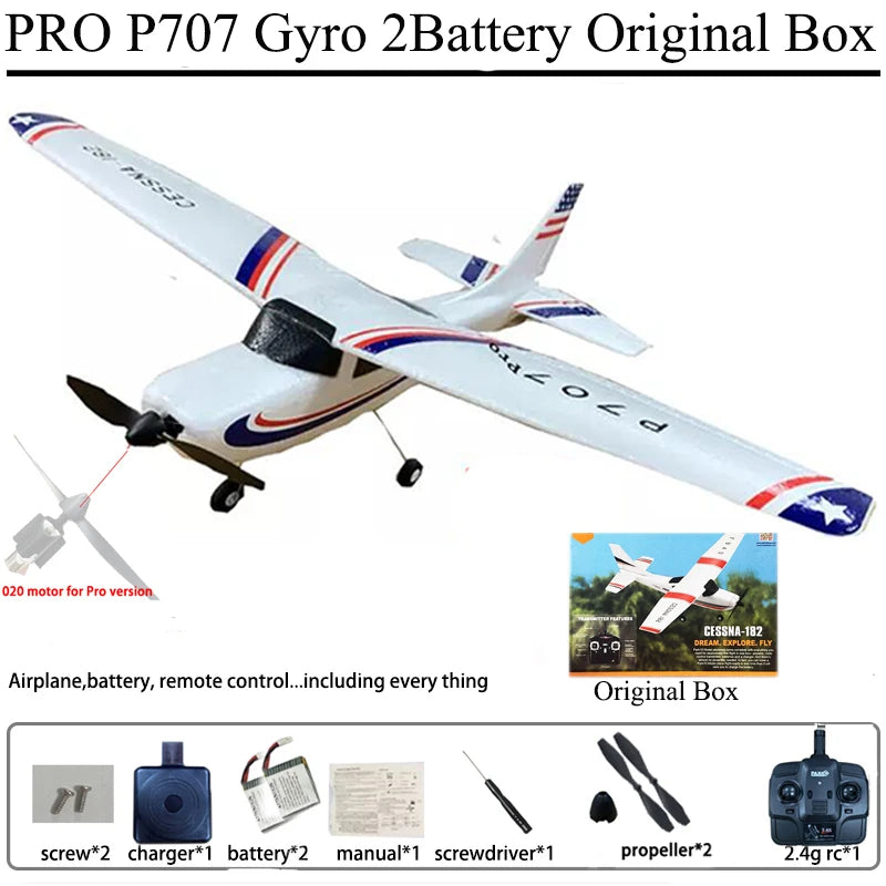 Park10 RC P707G 2.4G 3D/6G With Gyroscope 3Ch RC Airplane