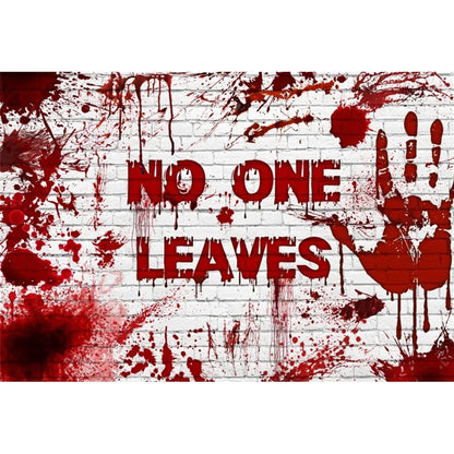 Scary Bloody Halloween Backdrop for Horror Photo Studio Props