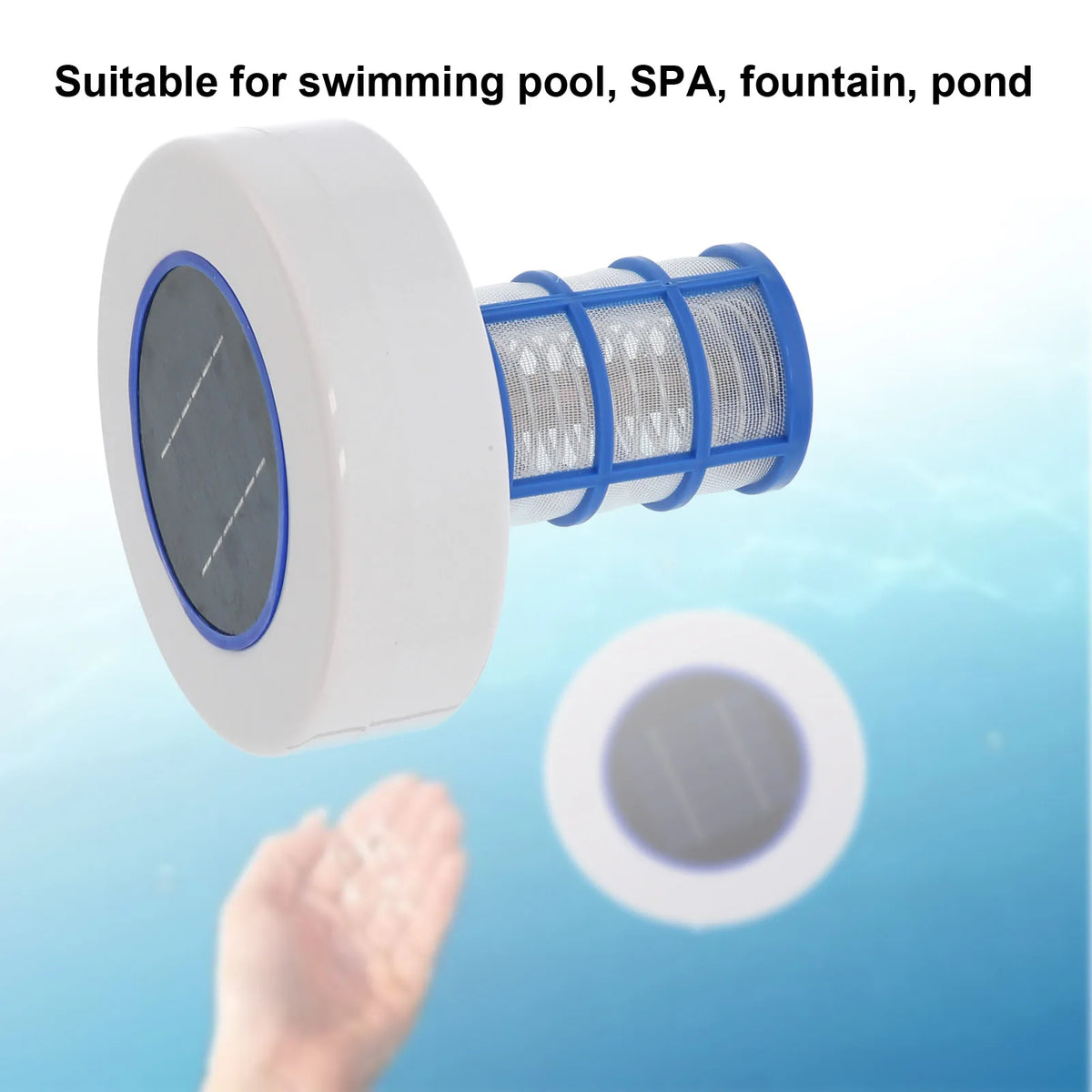 Solar-Powered Floating Pool Ionizer & Water Purifier