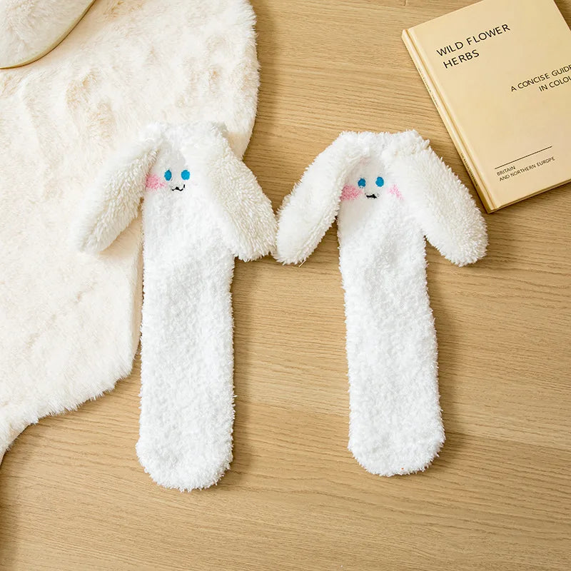 Animal Face Warm Carpet Socks