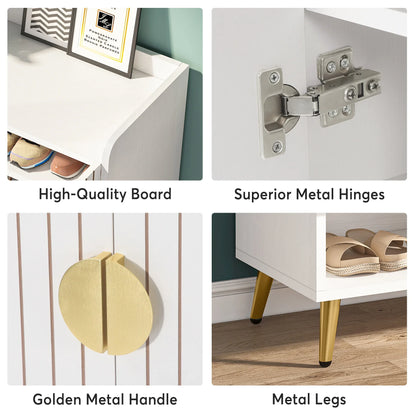 Tribesigns 7-Tier Shoe Cabinet with Doors