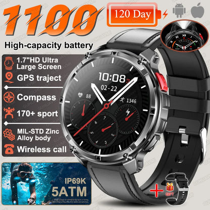 T-Rex3 Pro 1100mAh Battery Smart Watch