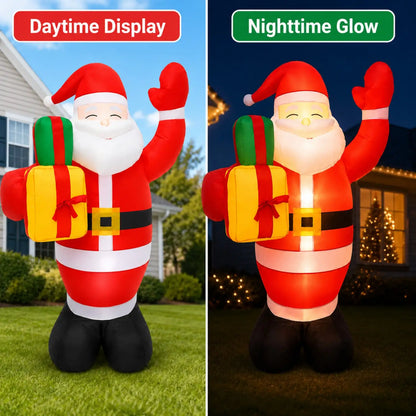 5 FT Christmas Inflatable Santa Claus - Outdoor Blow-Up Yard Decoration with Built-In LED Lights