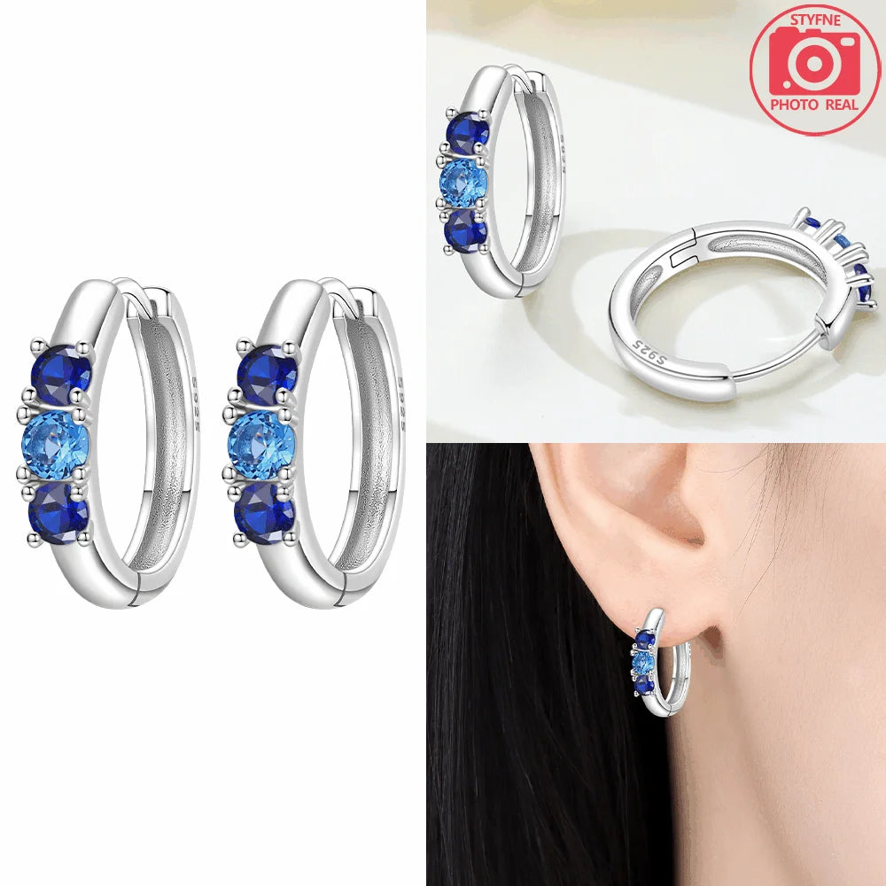 925 Sterling Silver Dancing Bee Hoop Earrings – Cute Enamel Zircon Jewelry