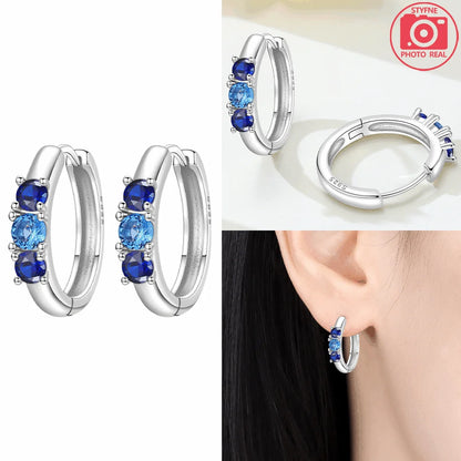 925 Sterling Silver Dancing Bee Hoop Earrings – Cute Enamel Zircon Jewelry