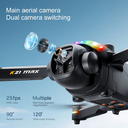 ZNLYRION K21MAX Foldable RC Drone with Screen Remote Control