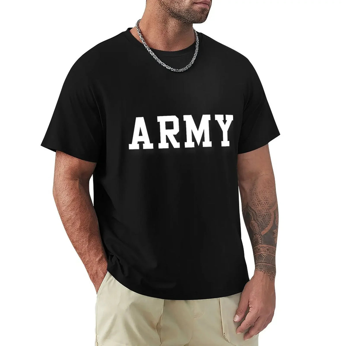 Cal Robertson Zero Day ARMY Graphic Cotton T-Shirt