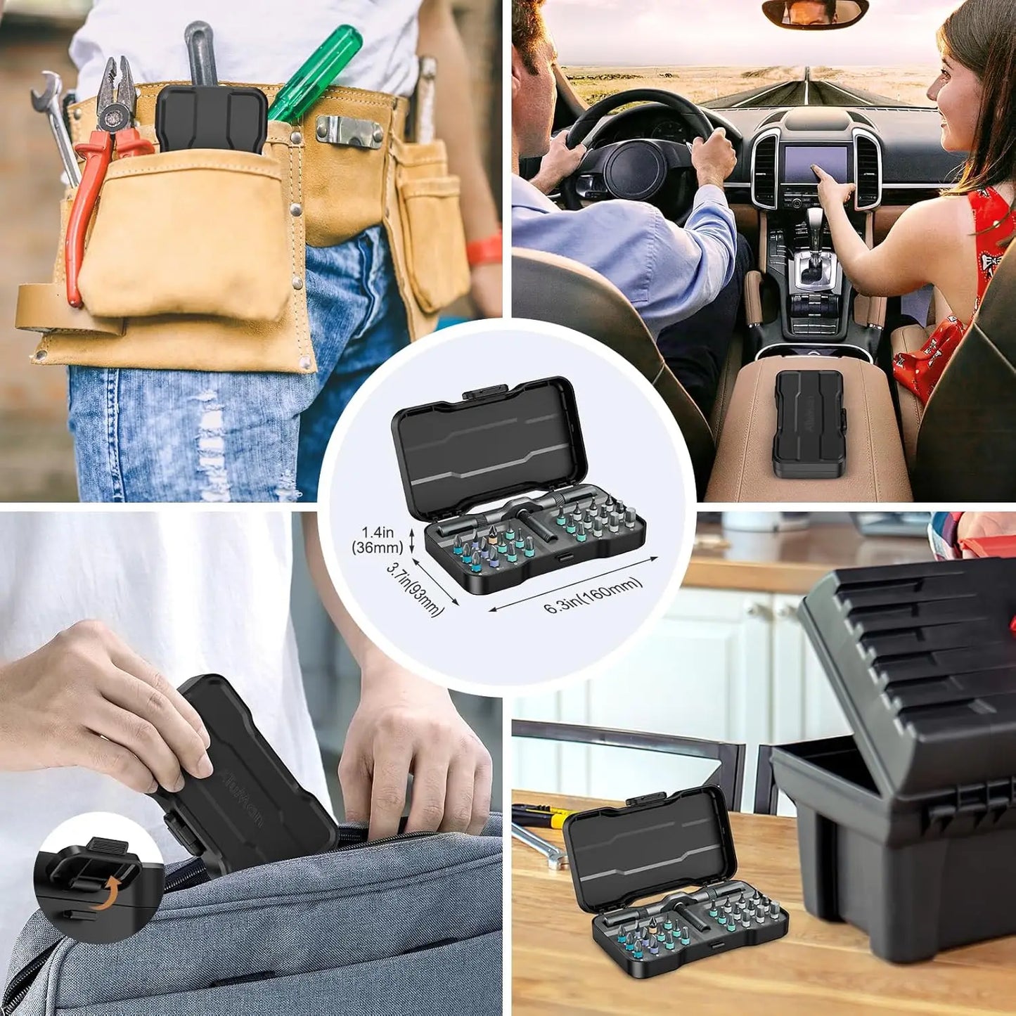 24-in-1 Multifunctional Screwdriver and Ratchet Wrench Set