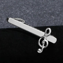 Treble Clef Piano Score Tie Clip