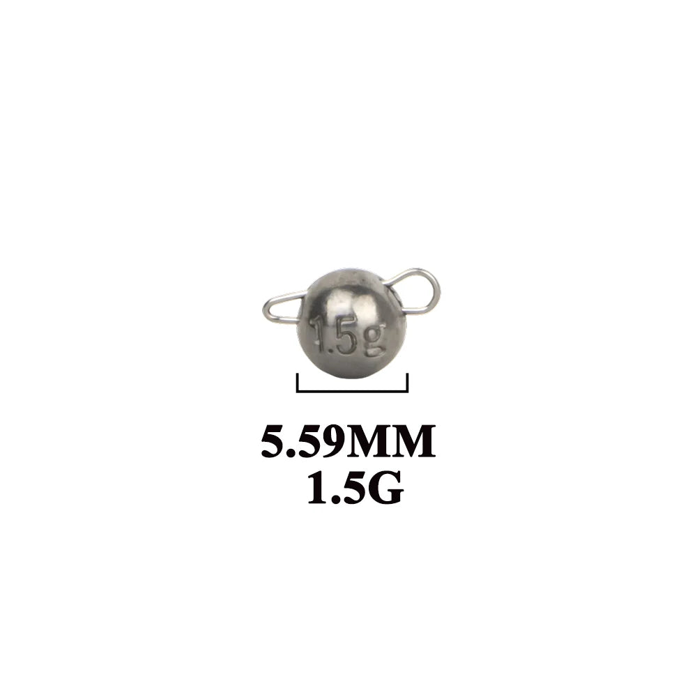 10Pcs Tungsten Cheburashka Jig Weights