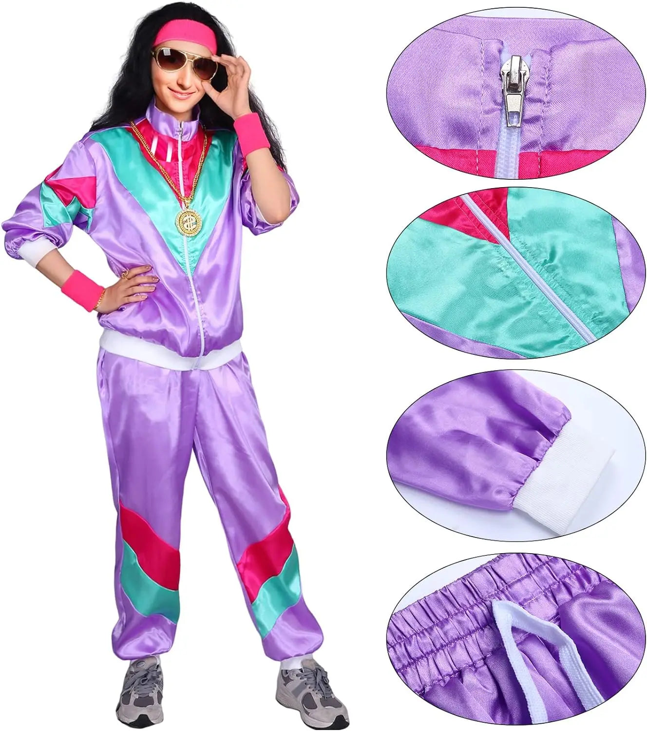 Retro 80s/90s Tracksuit Costume Set