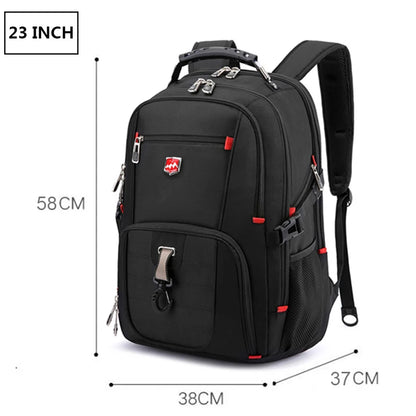 SWISTSNGR Men's Anti-Theft Laptop Backpack - Water-Repellent Business & Travel Rucksack with USB Charging Port