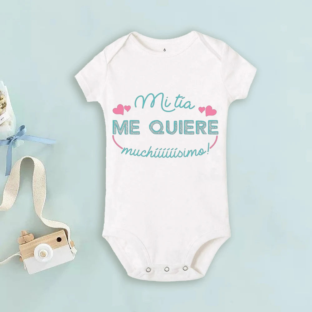 My Uncle Loves Me Very Much Print Baby Bodysuit