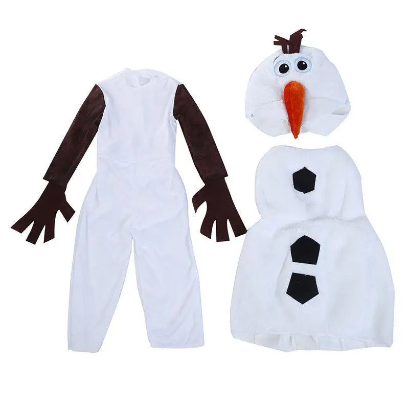 Kids Olaf Snowman Cosplay Costume Set