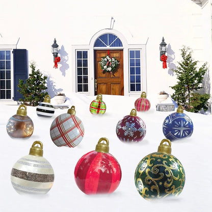 60cm Outdoor Inflatable Christmas Ornament Ball (PVC)