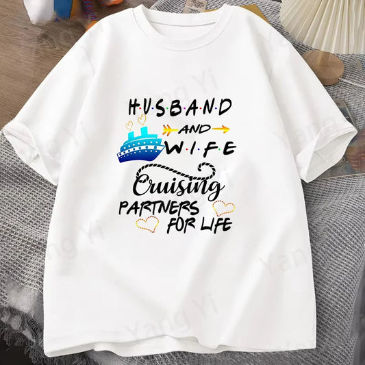 Unisex Casual Cruise Graphic T-Shirt – Short Sleeve Vacation Tee