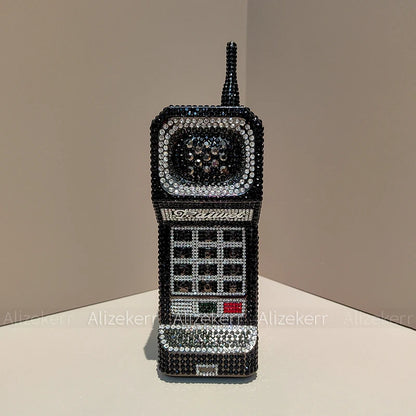 Alizekerr Cellphone Shaped Diamond Evening Bags