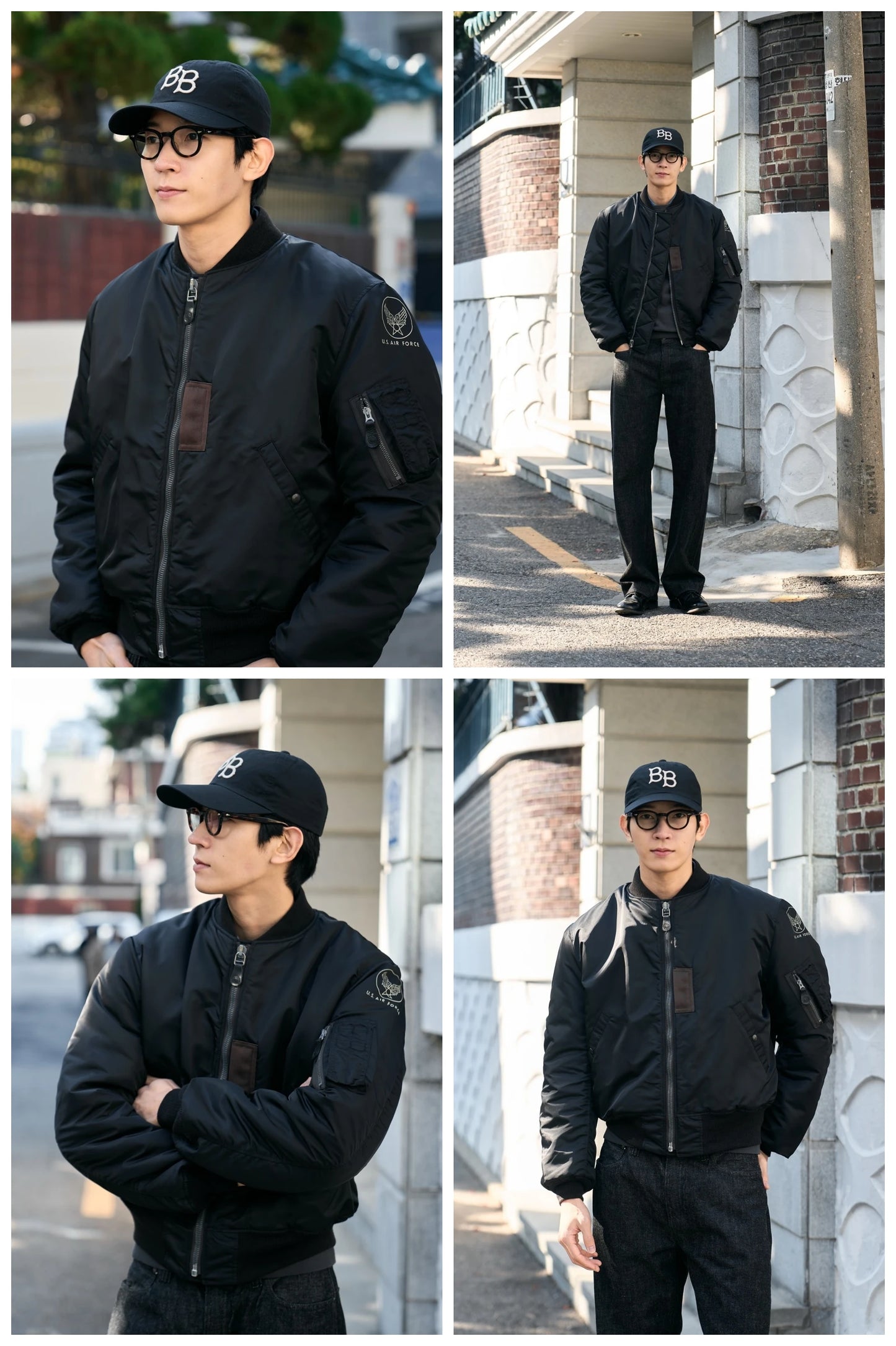 Men's Vintage Military Flight Bomber Jacket