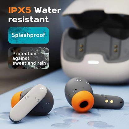 TWS Wireless Bluetooth 5.4 Ultra-low Latency Dual Microphone Noise Cancelling in Ear Earphones