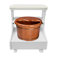 Foot Rest Pedicure Trolley Stool with Wheels