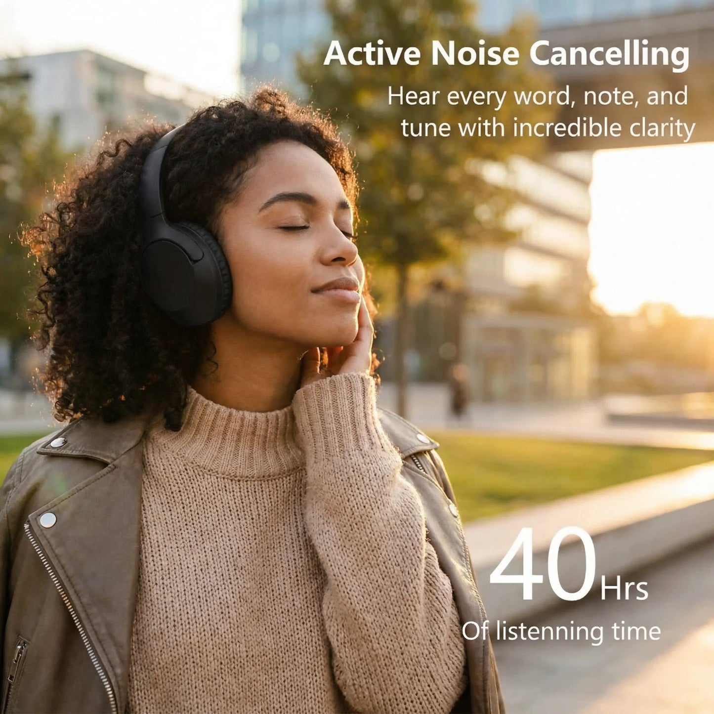 ANC DJ16 Wireless Over Ear Headphones
