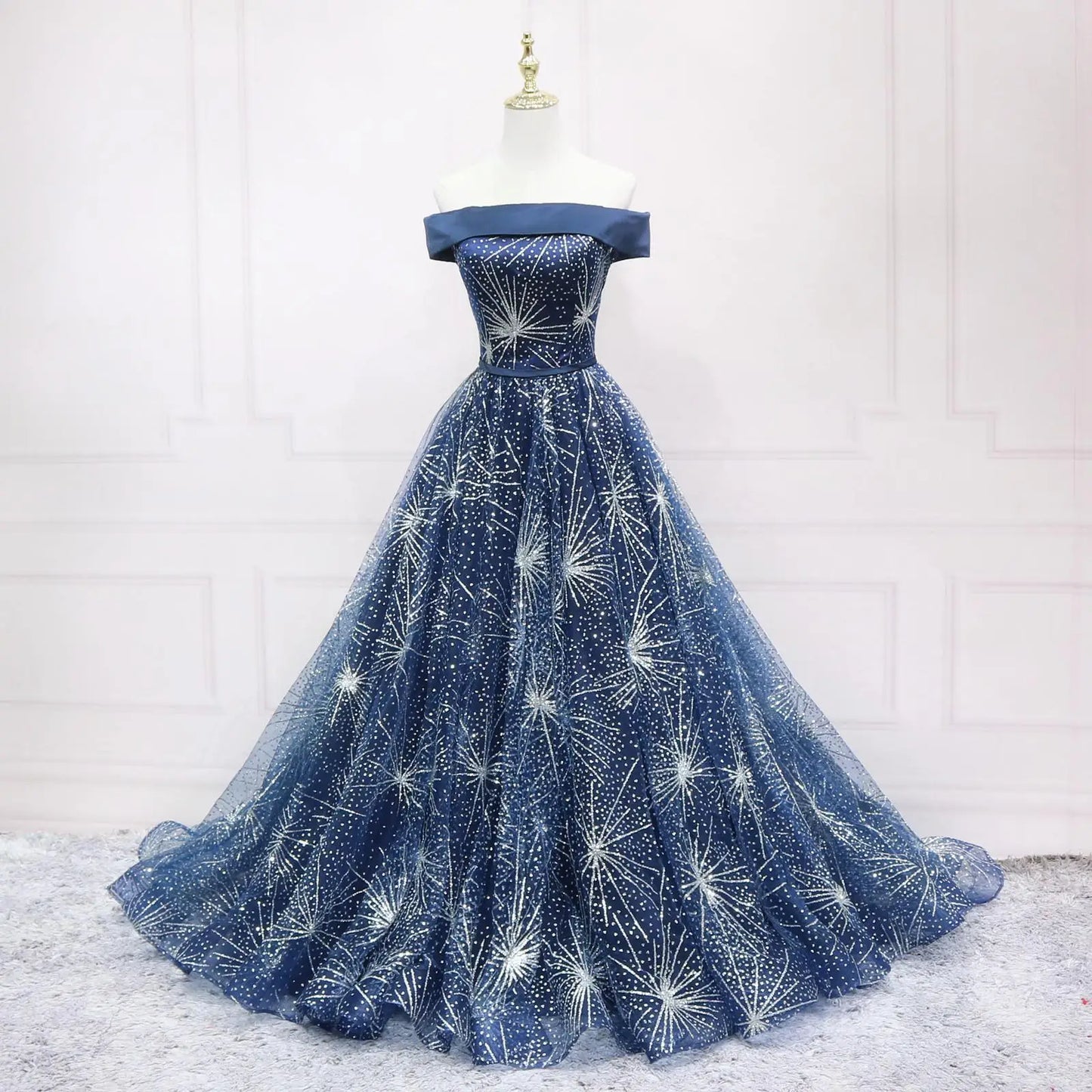 Classic Off The Shoulder Ball Gown