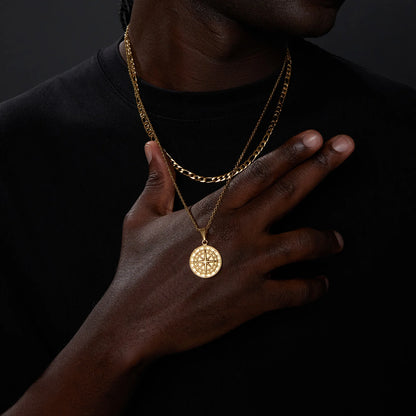 Stainless Steel Cuban Figaro Wheat Chain Necklace
