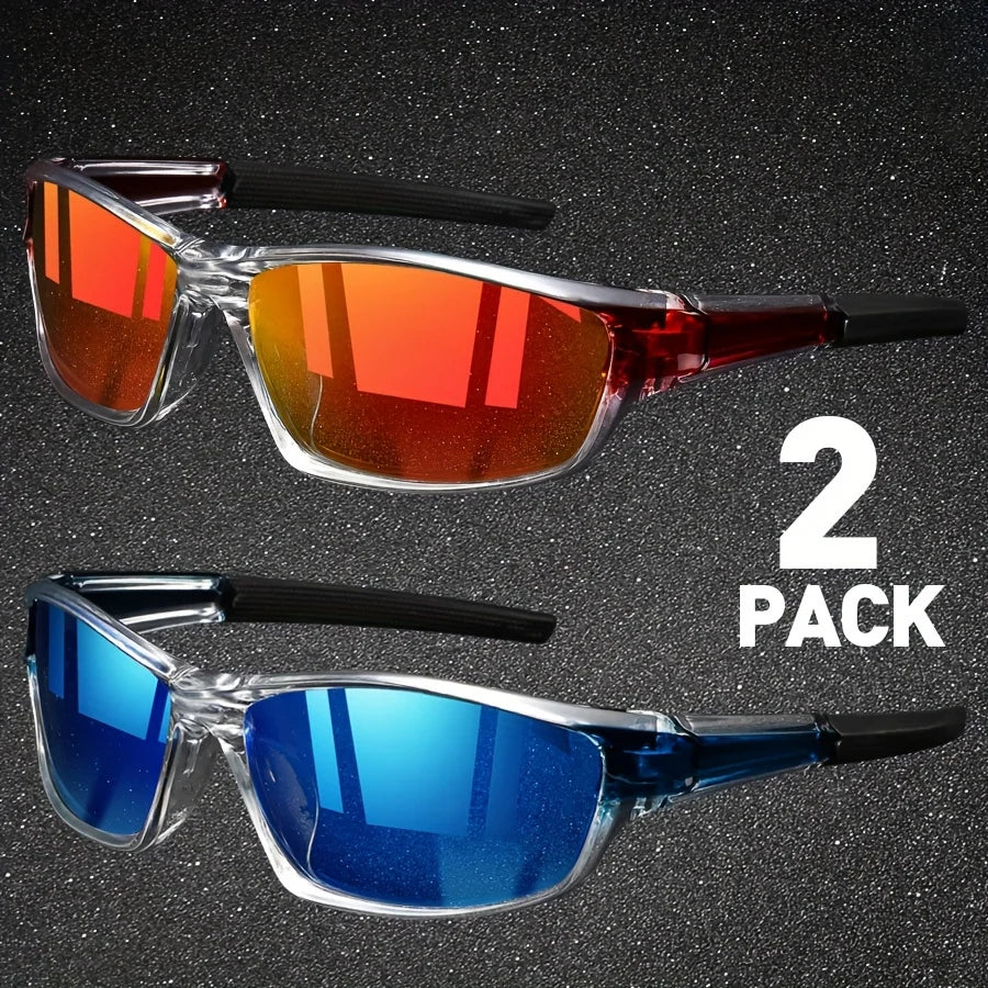 2pairs Sports Polarized Sunglasses
