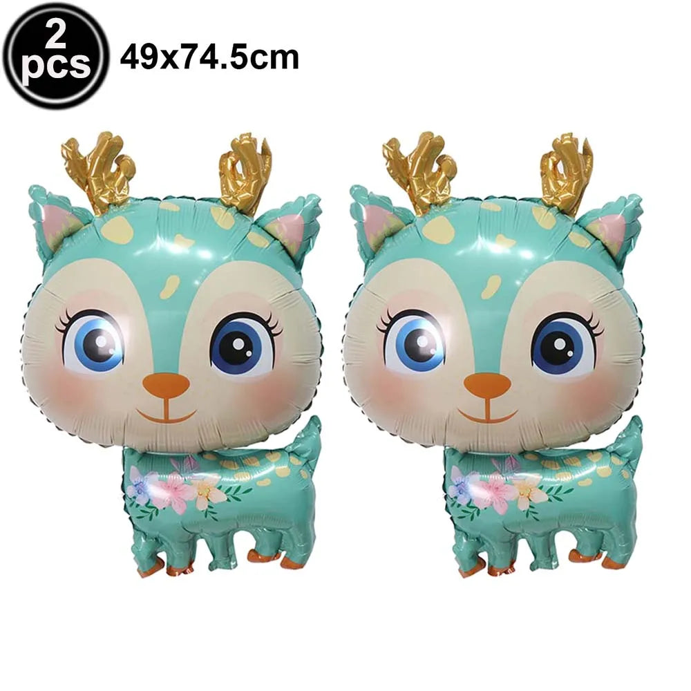 Standing Christmas Foil Balloons, Giant Christmas Tree Santa Snowman Reindeer Rocking Horse Balloons