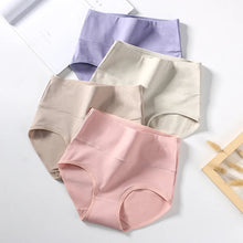 High Waist 4Pcs Cotton Panties