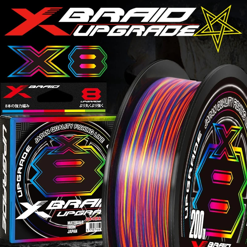 Xbraid Upgrade X8 Multicolor 8-Strand Braided Fishing Line