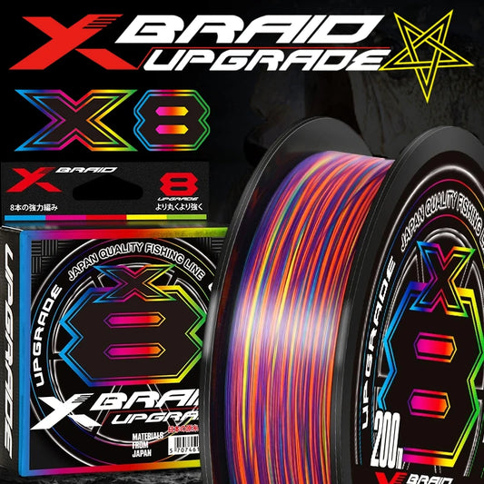 Xbraid Upgrade X8 Multicolor 8-Strand Braided Fishing Line