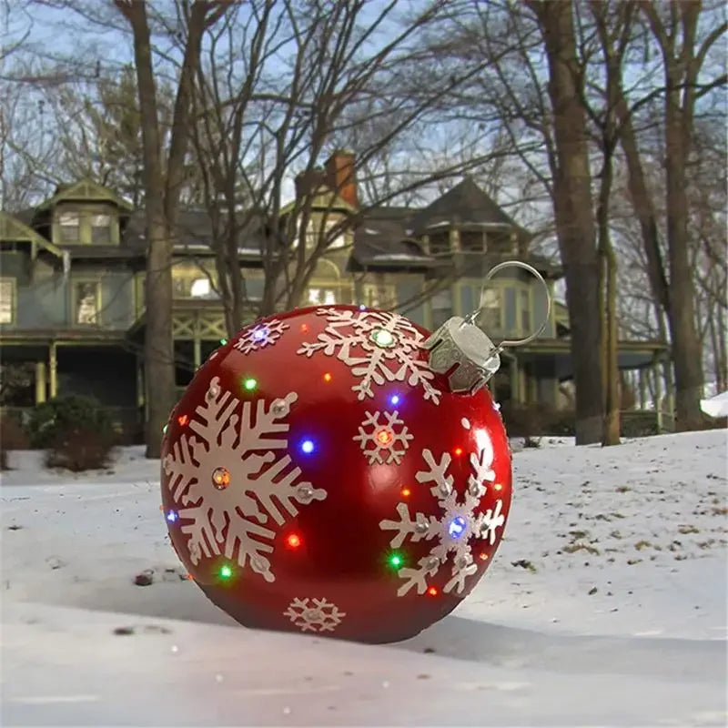 60CM Giant Outdoor Inflatable Christmas Ball Ornament