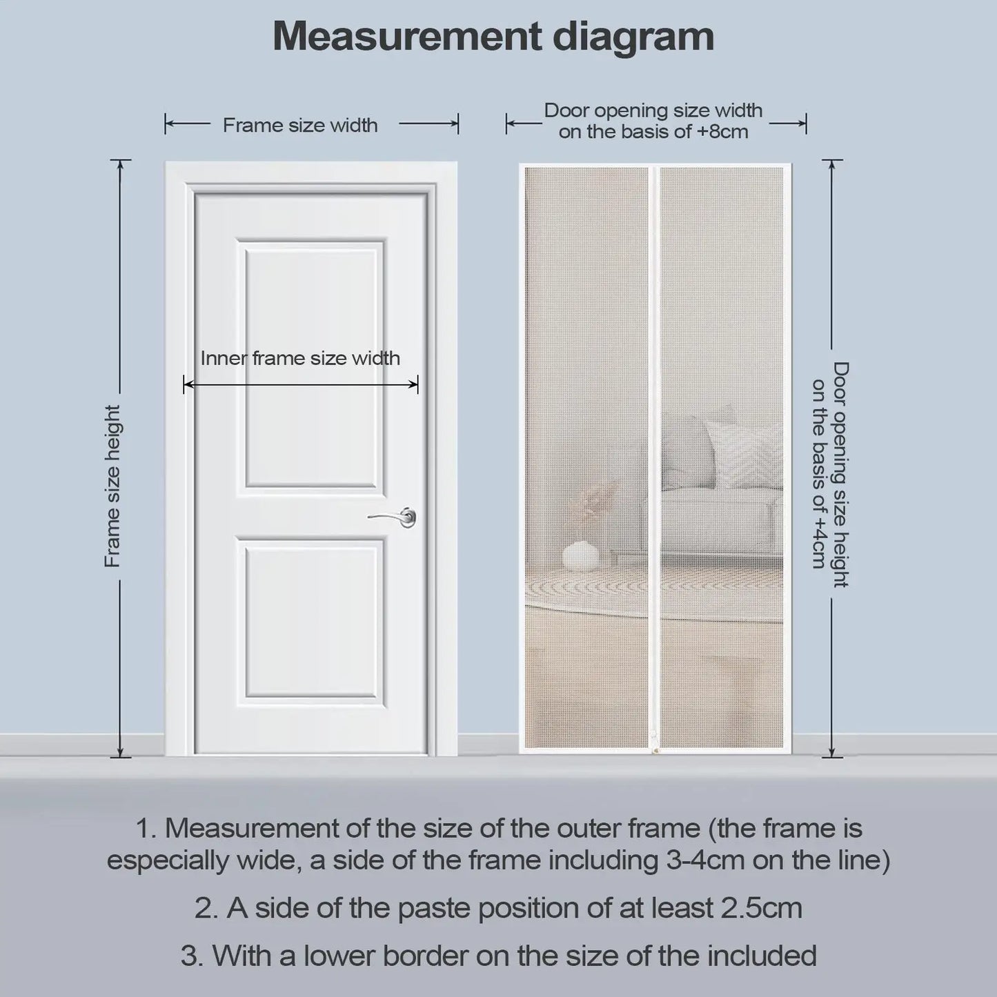 140x240cm Pet Door Zippered Screen