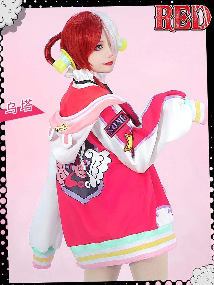 Anime One Piece Uta Cosplay Costume Set