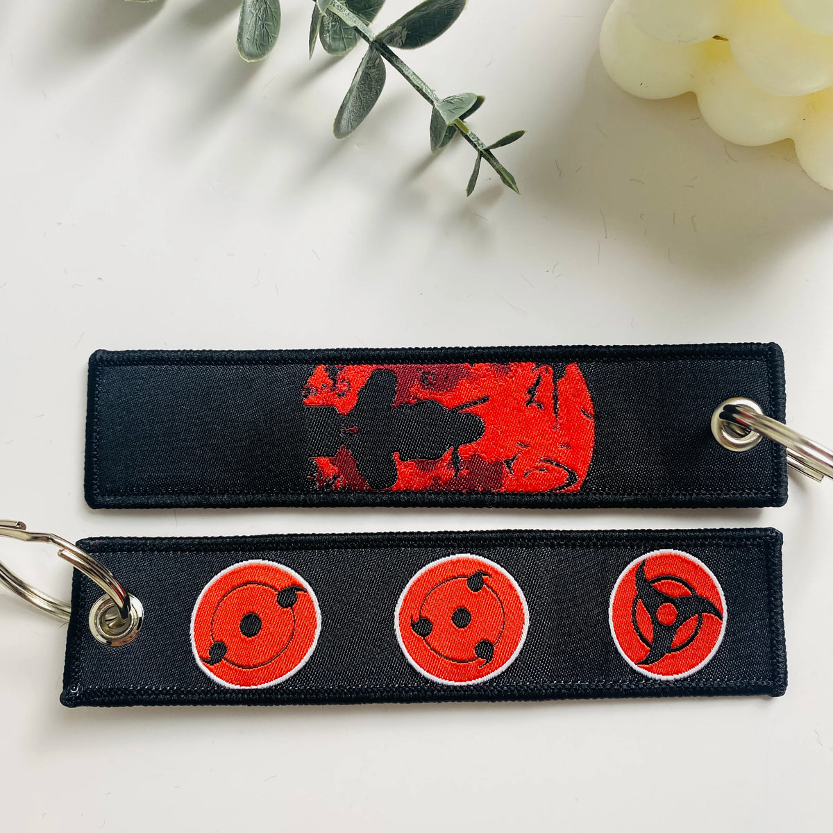 Anime Character Embroidered Key Tag