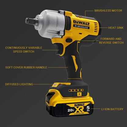 DEWALT DCF900 20V MAX XR 1/2" High-Torque Cordless Brushless Impact Wrench