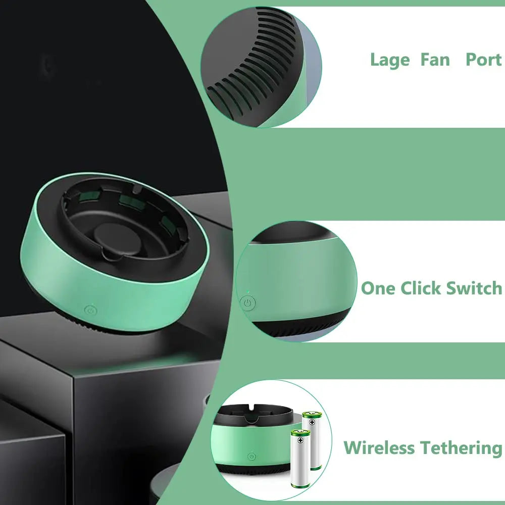 2 in 1 Automatic Ashtray with Filter Timer