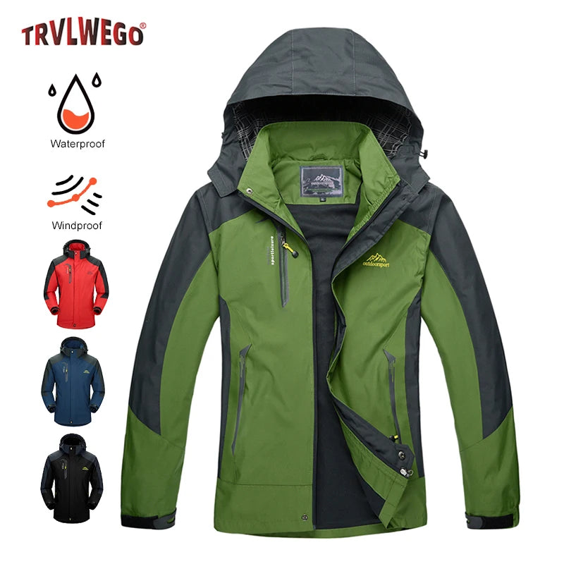 Men's Lightweight Waterproof Rain Jacket 5000mm Windbreaker