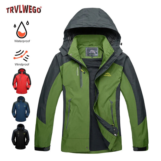 Men's Lightweight Waterproof Rain Jacket 5000mm Windbreaker