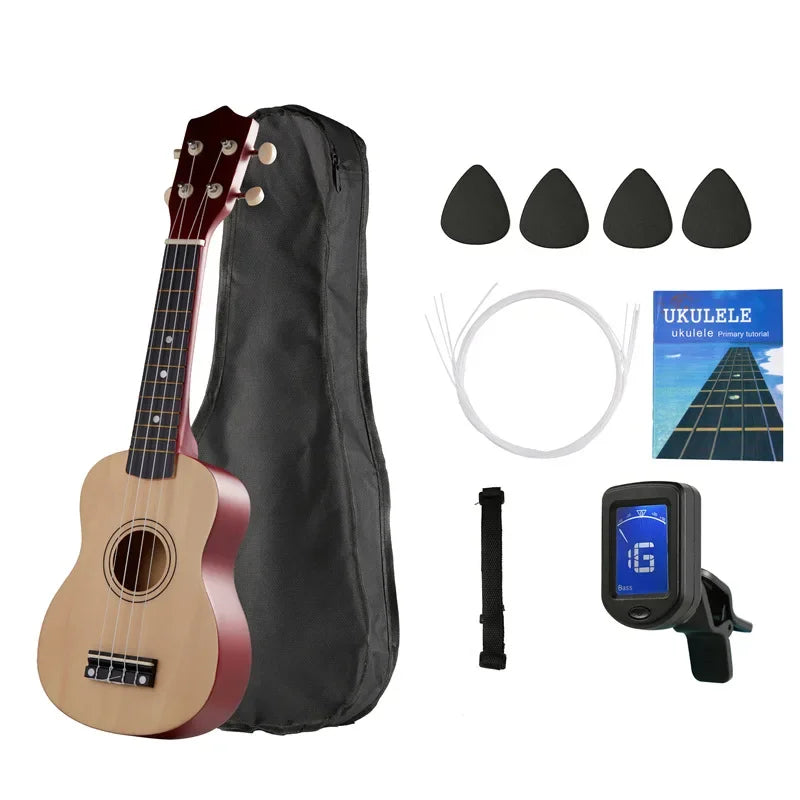 21" Basswood Small Acoustic 4 Strings Guitar